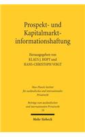 Prospekt- und Kapitalmarktinformationshaftung