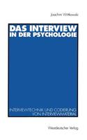 Das Interview in Der Psychologie