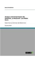 Analyse und Interpretation des Gedichtes 