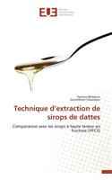 Technique d'Extraction de Sirops de Dattes: (Omn.Univ.Europ.)