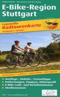 Stuttgart e-bike region, cycle tour map 1:50,000