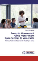 Access to Government Public Procurement Opportunities to Vulnerable
