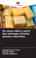 savon idéal à partir des mélanges d'huiles grasses naturelles