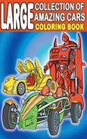 Large Collection of Amazing Cars Coloring Book