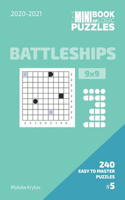 Mini Book Of Logic Puzzles 2020-2021. Battleships 9x9 - 240 Easy To Master Puzzles. #5