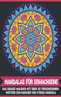 Mandalas für Erwachsene: Schöne Sammlung von 50 neuen, hochdetaillierten, einfachen Mandala-Designs für Spaß, Geschenk, Achtsamkeit