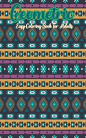Geometric Easy Adult Coloring Book