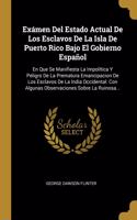 Exámen Del Estado Actual De Los Esclavos De La Isla De Puerto Rico Bajo El Gobierno Español