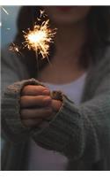 Holding a Sparkly Sparkler Journal