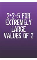 2+2=5 For Extremely Large Values Of 2