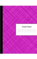Graph Paper: Large Blank 4 x 4 Quadrille Squared Coordinate Grid Paper - Crosshatch Purple Cover - Math Science Note Book: Preschool Kindergarten Primary Element
