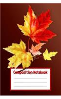 Composition Notebook Maple Leaf Branch
