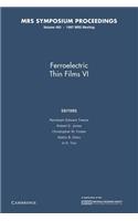 Ferroelectric Thin Films VI: Volume 493
