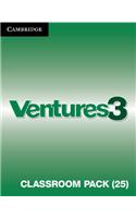 Ventures Level 3 Classroom Pack (Student's Books, Workbooks, Class Audio CDs, Teacher's Edition, Career Pathways)