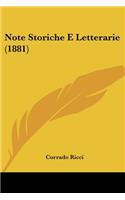 Note Storiche E Letterarie (1881)