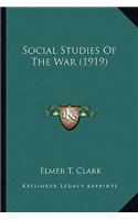Social Studies of the War (1919)