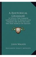 Rhetorical Grammar