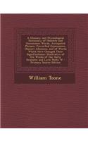 A Glossary and Etymological Dictionary of Obsolete and Uncommon Words, Antiquated Phrases, Proverbial Expressions, Obscure Allusions, and of Words Which Have Changed Their Significations;: Illustrative of the Works of Our Early Dramatic and Lyric Poets; W