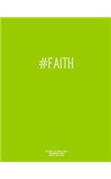 Notebook for Cornell Notes, 120 Numbered Pages, #FAITH, Lime Cover: For Taking Cornell Notes, Personal Index, 8.5"x11", Hashtag Series, Genius Edition