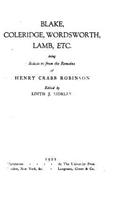 Blake, Coleridge, Wordsworth, Lamb, Etc.: (English)