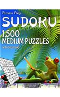 Famous Frog Sudoku 1,500 Medium Puzzles With Solutions: A Beach Bum Series 2 Book