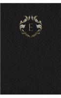 Monogram "E" Notebook: (5 Monogram Black 150 Lined)