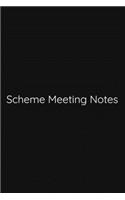 Scheme Meeting Notes Notebook