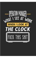 Operation Manager What I See At Work: Funny Journal - 6x9 Notebook - 120 pages - Dot Grid