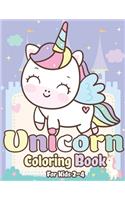 Unicorn Coloring Book for Kids 2-4