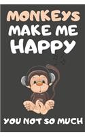 Monkeys Make Me Happy You Not So Much