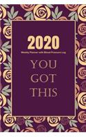 2020 Weekly Planner with Blood Pressure Log