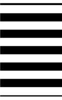 2020 Daily Planner Black White Stripes 388 Pages