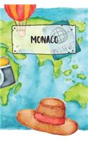 Monaco: Ruled Travel Diary Notebook or Journey Journal - Lined Trip Pocketbook for Men and Women with Lines