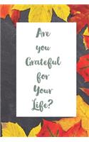 Are you Grateful for Your Life?: A journal to develop the habit of counting your blessings (the law of attraction). Great gift for yourself, friends, and family.