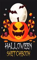 Halloween sketchbook: Happy Halloween: sketchbook to Sketching & Drawing Halloween Characters and Halloween decorations, Sketchbook to Draw Halloween image, 100 pages wit