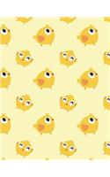 Chicken Notebook: Chick Animal Farm Journal Book Ruled Lined Page For Kids Boy Teen Girl Women Kindergarten Preschool Primary School Great For Writing Activity Diary (1 Chicken Notebook)