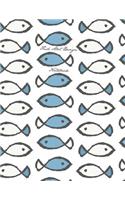 Fish Alot Design Notebook: Smart Note for Smart People Design with 1/4 Inch Square Graph Paper Pages