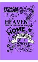 Because Someone I Love Is in Heaven Theres a Little Bit of Heaven in My Home My Grandma Forever in My Heart