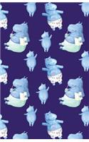 Journal Notebook Cute Hippos Pattern Purple: Blank Journal To Write In, Unlined For Journaling, Writing, Planning and Doodling, For Women, Men, Kids, 160 Pages, Easy To Carry Size(84 Plain Journal)