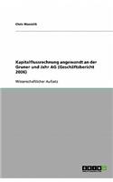 Kapitalflussrechnung angewandt an der Gruner und Jahr AG (Geschäftsbericht 2006)