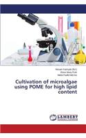 Cultivation of microalgae using POME for high lipid content