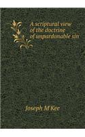 A Scriptural View of the Doctrine of Unpardonable Sin