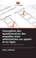 Conception des questionnaires des enquêtes auto-administrées sur papier et en ligne