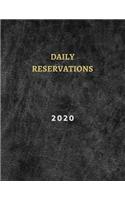 2020 Daily reservations