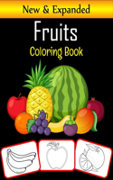 Fruits Coloring Book: Let's Learn Fruits Name and Their Color (Premium Quality Fruits Coloring Book)