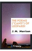 The Poems ("Canti") of Leopardi