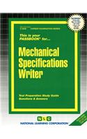 Mechanical Specifications Writer: Passbooks Study Guide