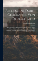 Allgemeine Dorf-geographie Von Deutschland