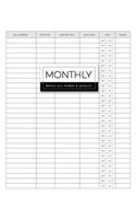 Monthly Bill Payment & Checklist