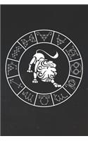 Leo Notebook 'Zodiac Circle' - Zodiac Diary - Horoscope Journal - Leo Gifts for Her